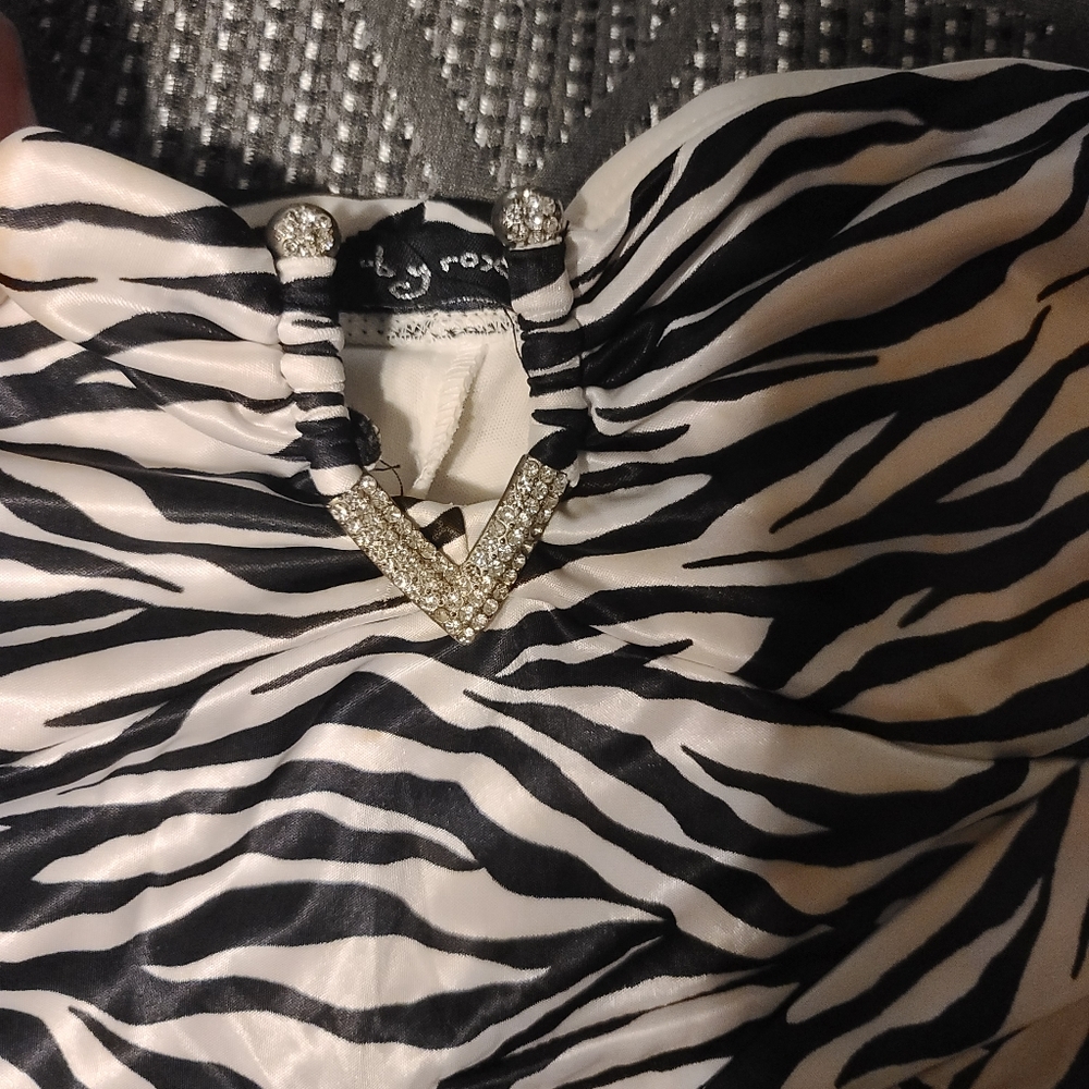 Black and white Strapless dress - Picture 7 of 7
